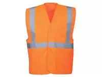 Een Veiligheidsvest Portwest C472 fluor oranje L / XL koop je bij Totaal Kantoor Goeree