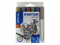 Een Verfstift Pilot Pintor metallic fijn assorti etui à 6 stuks koop je bij KantoorProfi België BV