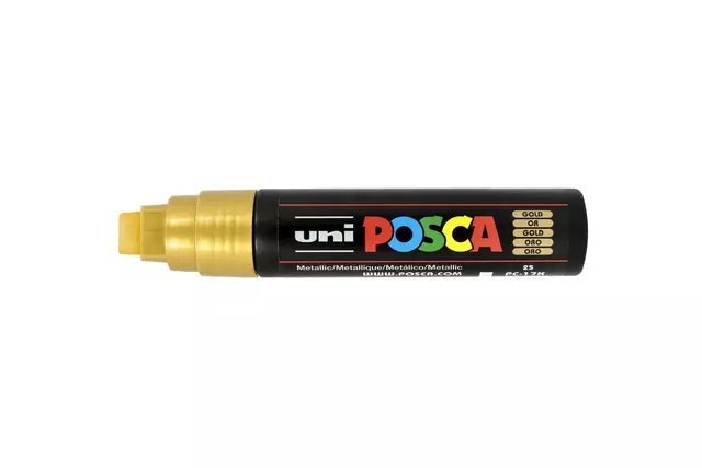 Een Verfstift Posca PC17K extra breed rechthoek goud koop je bij Omnia 4 Office