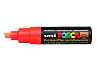 Een Verfstift Posca PC8K breed schuin fluor oranje koop je bij NiceSupplies.nl