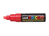 Een Verfstift Posca PC8K breed schuin fluor rood koop je bij NiceSupplies.nl