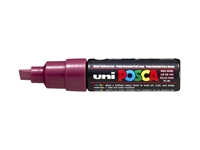 Een Verfstift Posca PC8K breed schuin wijnrood koop je bij NiceSupplies.nl