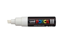 Verfstift Posca PC8K breed schuin wit