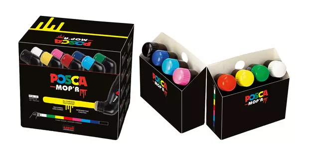 Een Verfstift Posca PCM22 Mop&#39;r assorti set à 8 stuks koop je bij NiceSupplies.nl