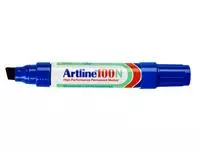 Een Viltstift Artline 100 schuin 7.5-12mm blauw koop je bij Totaal Kantoor Goeree
