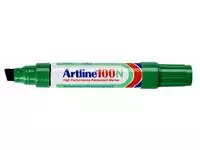 Een Viltstift Artline 100 schuin 7.5-12mm groen koop je bij Goedkope Kantoorbenodigdheden