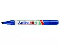 Een Viltstift Artline 90 schuin 2-5mm blauw koop je bij Goedkope Kantoorbenodigdheden