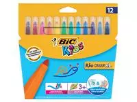 Een Kleurstift BicKids couleur XL assorti blister à 12 stuks koop je bij EconOffice