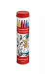 Een Viltstift Caran d&#39;ache Swisscolor met poster koker à 10 kleuren koop je bij Van Hoye Kantoor BV
