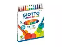 Viltstift Giotto Turbo Color assorti 12 stuks