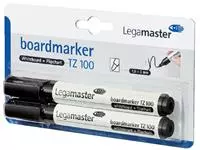 Een Viltstift Legamaster TZ 100 whiteboard rond 1.5-3mm zwart blister à 2 stuks koop je bij KantoorProfi België BV