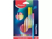 Een Viltstift Maped Nightfall set á 12 kleuren koop je bij Unimark Office B.V.