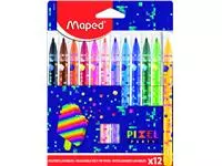 Een Viltstift Maped Pixel Party set à 12 kleuren koop je bij De Angelot