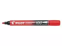 Viltstift PILOT 100 rond fijn rood