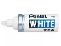 Een Viltstift Pentel 100W rond 4mm wit koop je bij MV Kantoortechniek B.V.