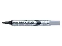 Een Viltstift Pentel MWL5S Maxiflo whiteboard rond 1mm zwart koop je bij Kantoorvakhandel van der Heijde