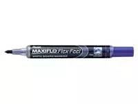 Een Viltstift Pentel MWL5SBF Maxiflo whiteboard rond 1.5-4.5mm blauw koop je bij Van Hoye Kantoor BV