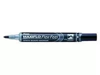 Een Viltstift Pentel MWL5SBF Maxiflo whiteboard rond 1.5-4.5mm zwart koop je bij Van Hoye Kantoor BV