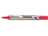 Een Viltstift Pentel NLF50 Maxiflo rond 1mm rood koop je bij EconOffice