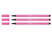 Een Viltstift STABILO Pen 68/056 medium neon roze koop je bij L&amp;N Partners voor Partners B.V.