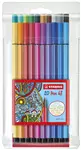 Een Viltstift STABILO Pen 68/20 medium assorti etui à 20 stuks koop je bij EconOffice