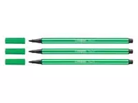 Een Viltstift STABILO Pen 68/36 medium smaragdgroen koop je bij Van Leeuwen Boeken- en kantoorartikelen