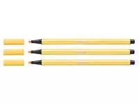 Een Viltstift STABILO Pen 68/44 medium geel koop je bij Van Leeuwen Boeken- en kantoorartikelen