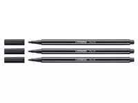 Een Viltstift STABILO Pen 68/46 medium zwart koop je bij L&amp;N Partners voor Partners B.V.