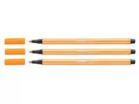 Een Viltstift STABILO Pen 68/54 medium oranje koop je bij Alles voor uw kantoor