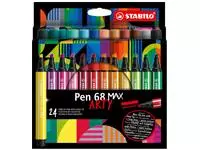 Een Viltstift STABILO Pen 68 Max Arty assorti etui à 24 stuks koop je bij Van Leeuwen Boeken- en kantoorartikelen