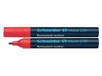 Een Viltstift Schneider Maxx 230 rond 1-3mm rood koop je bij EconOffice