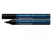 Een Viltstift Schneider Maxx 230 rond 1-3mm zwart koop je bij MV Kantoortechniek B.V.