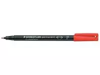 Een Viltstift Staedtler Lumocolor 318 permanent F rood koop je bij EconOffice