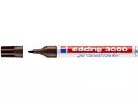 Een Viltstift edding 3000 rond 1.5-3mm donkerbruin koop je bij Van Leeuwen Boeken- en kantoorartikelen