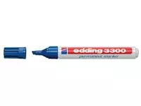 Een Viltstift edding 3300 schuin 1-5mm blauw koop je bij Van Leeuwen Boeken- en kantoorartikelen
