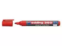 Een Viltstift edding 360 whiteboard rond 1.5-3mm rood koop je bij Kantoorvakhandel van der Heijde