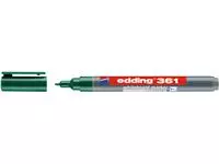 Een Viltstift edding 361 whiteboard rond 1mm groen koop je bij Kantoorvakhandel van der Heijde