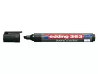 Een Viltstift edding 363 whiteboard schuin 1-5mm zwart koop je bij Totaal Kantoor Goeree