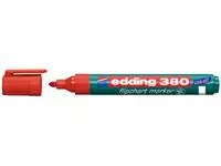 Een Viltstift edding 380 flipover rond 1.5-3mm rood koop je bij Totaal Kantoor Goeree