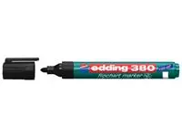 Een Viltstift edding 380 flipover rond 1.5-3mm zwart koop je bij Van Leeuwen Boeken- en kantoorartikelen
