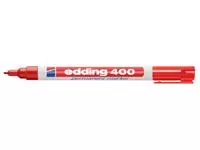 Een Viltstift edding 400 rond 1mm rood koop je bij MV Kantoortechniek B.V.