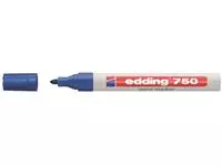 Een Viltstift edding 750 lakmarker rond 2-4mm blauw koop je bij Van Leeuwen Boeken- en kantoorartikelen