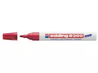 Een Viltstift edding 8300 industrie rond 1.5-3mm rood koop je bij Goedkope Kantoorbenodigdheden