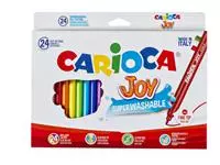 Een Viltstift Carioca Joy assorti set à 24 stuks koop je bij Van Hoye Kantoor BV