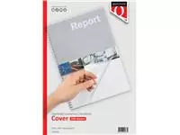 Een Voorblad Quantore A4 PVC 200 micron transparant 100stuks koop je bij EconOffice