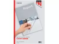 Een Voorblad Quantore A4 PVC 300 micron transparant 100stuks koop je bij EconOffice