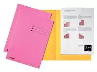 Een Vouwmap Esselte A4 manilla 180gr roze koop je bij EconOffice
