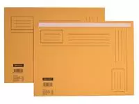 Een Vouwmap Quantore A4 ongelijke zijde 250gr geel koop je bij Kantoorvakhandel van der Heijde