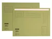 Vouwmap Quantore A4 ongelijke zijde 250gr groen