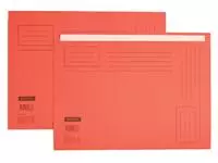 Een Vouwmap Quantore A4 ongelijke zijde 250gr rood koop je bij Goedkope Kantoorbenodigdheden